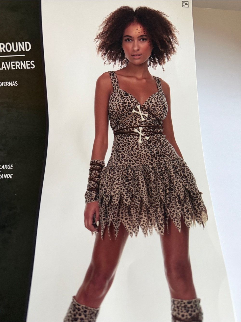 NWT Leopard Print Women's Dress with Jagged Hem - Animal Print XL Jane